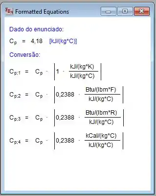 calor especifico agua