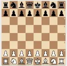 Tabuleiro de xadrez completo, com as peças dispostas de forma estratégica,  representando o início do jogo e a abertura de possibilidades musicais