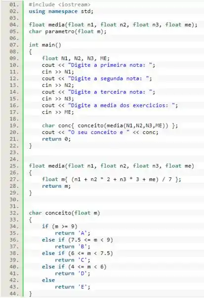 23 Calculando média com C++ 