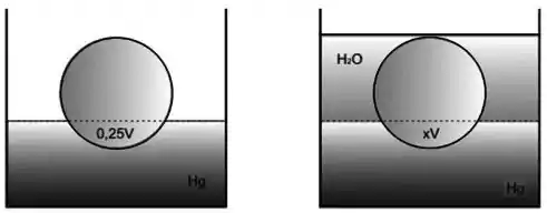 Questão Na figura abaixo, está representada uma balança. No prato da  esquerda, há um béquer, que contém uma solu
