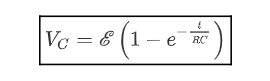 Expressão da diferença de potencial em função do tempo para um capacitor em carregamento
