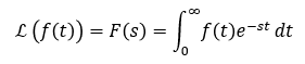 Integral para transformada de laplace