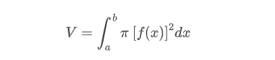 Integral para o cálculo de volume