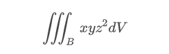 Integral tripla do exemplo