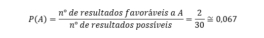 Cálculo da probabilidade