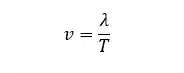 Fórmula da velocidade de propagação da onda