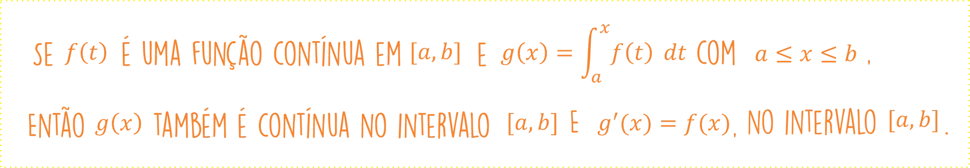 Teorema Fundamental do Cálculo: Parte 1
