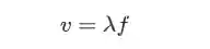 Fórmula da velocidade em função da frequência
