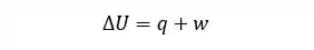 Fórmula da variação de energia interna