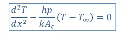 Equação da aleta de secção transversal uniforme