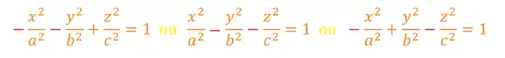 Equação da hiperbolóide de duas folhas