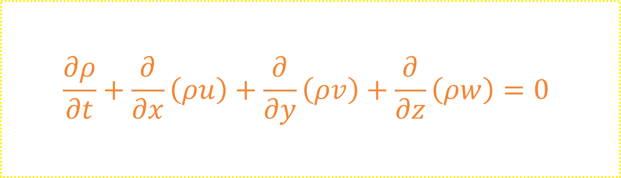 Equação Diferencial da Continuidade.