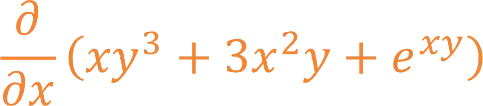 Derivada parcial em relação a x