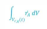 Balanço integral de massa: Termo de reação
