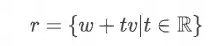 Reta parametrizada: Fórmula geral