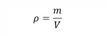 Fórmula da densidade