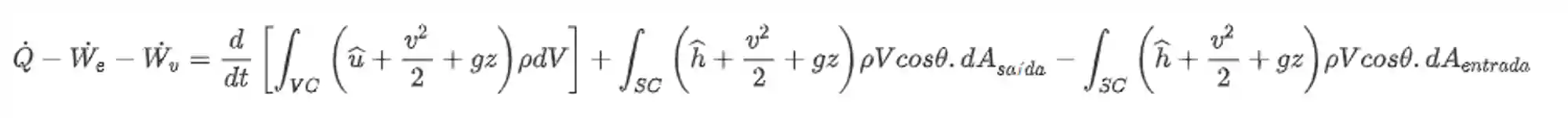 Teorema de Transporte de Reynolds para a Energia