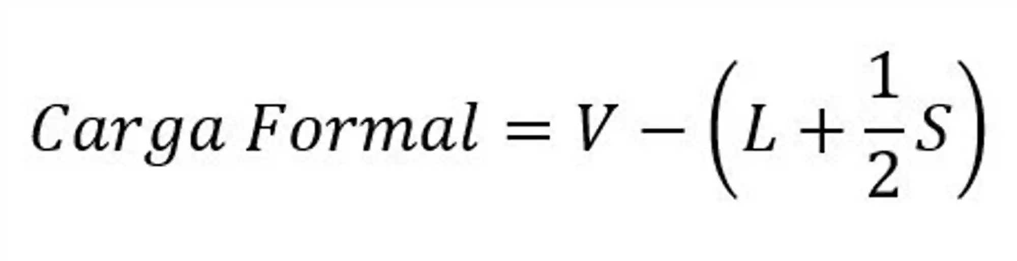 Fórmula da carga formal